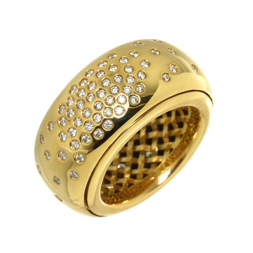 Bottega Veneta #9 Diamond Ring, 18K Yellow Gold (750)